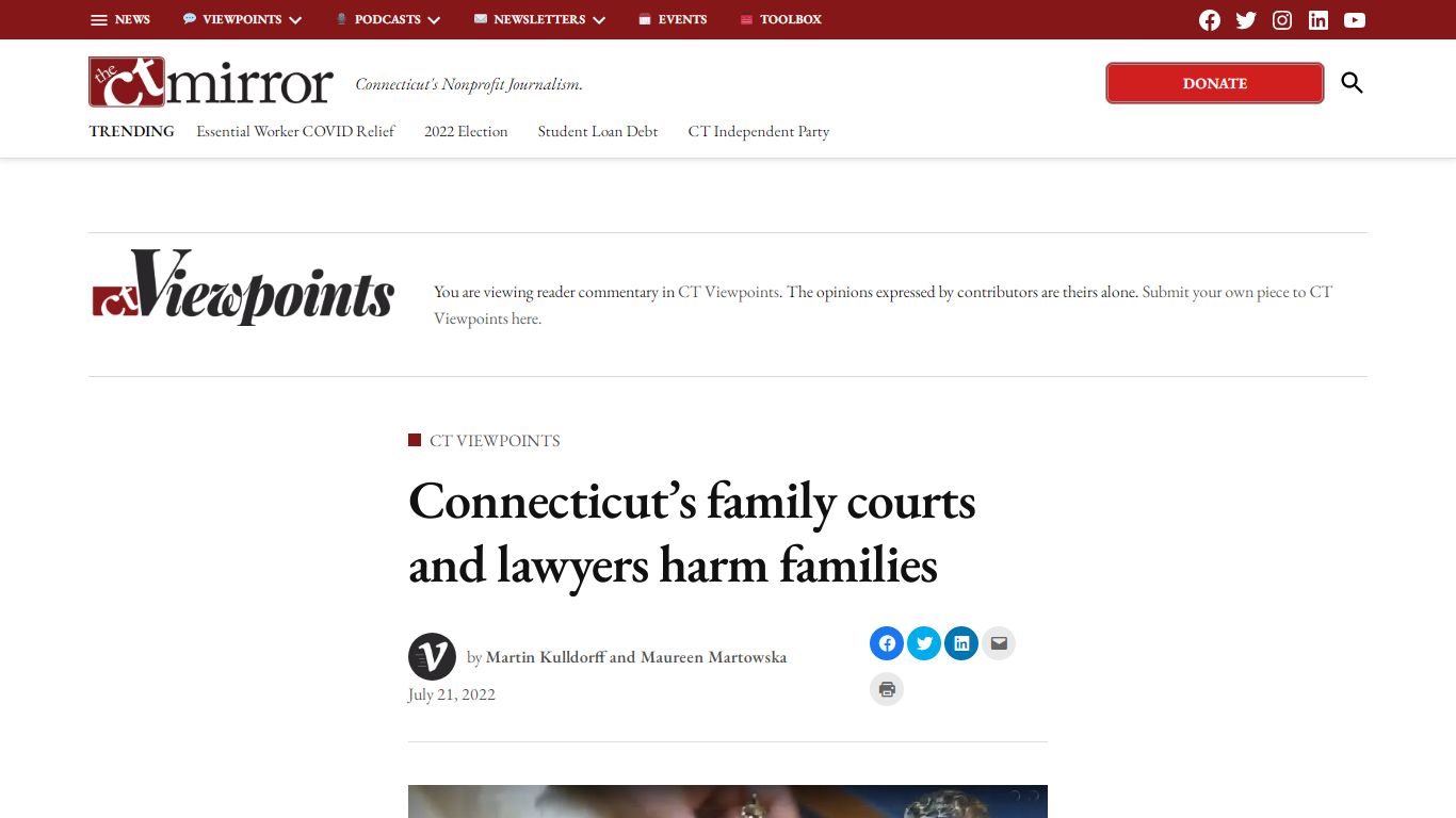 Opinion: CT's family courts and lawyers harm families - CT Mirror